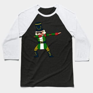 Christmas Soldier Dabbing Nutcracker Baseball T-Shirt